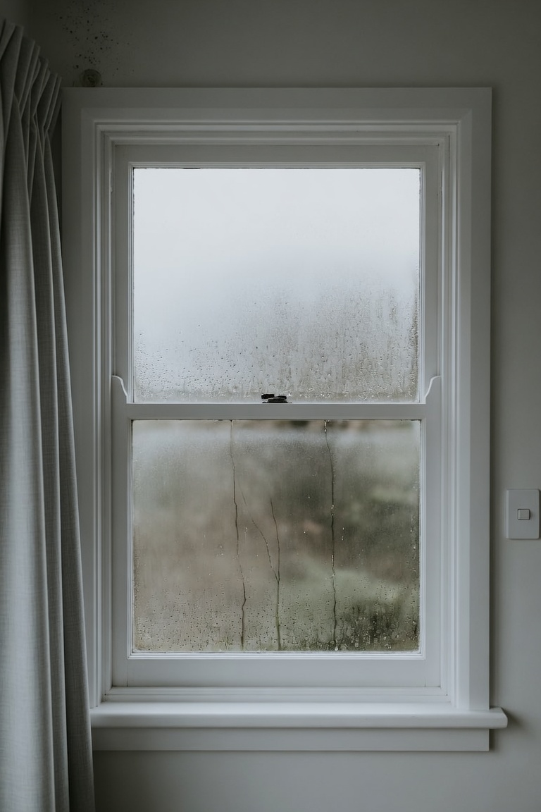Condensation and mould on a window and wall in an Auckland rental property during winter